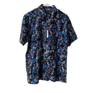 PERRY ELLIS Seagrass Principles Button Down Shirt